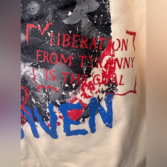 NWT GFTD LA Gifted God Given Revolution Hoodie Cream Mens L - Picture 4 of 8